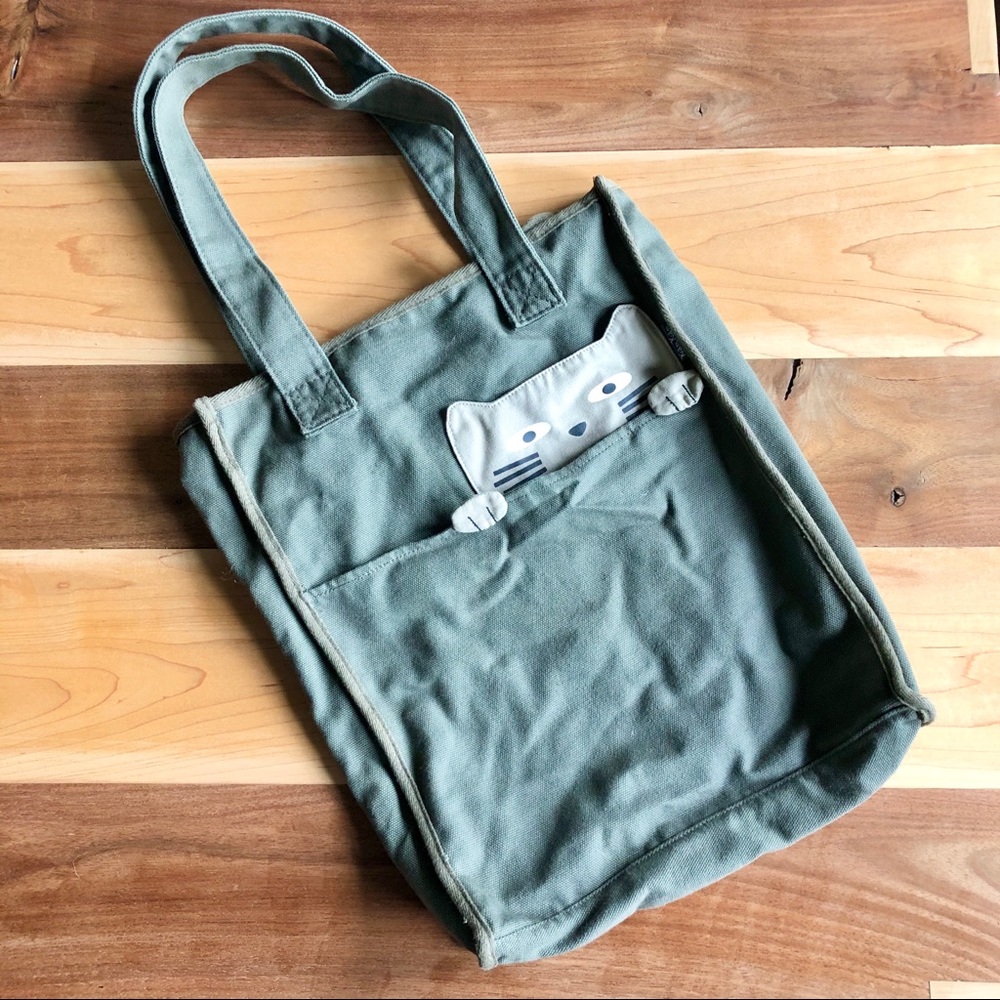 Kam Kam Cat Tote Bag Gray